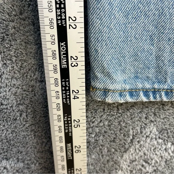 NEW! Abercrombie & Fitch The Barrel Jean Mid Rise 29 W 24 L Short Light Wash - Picture 9 of 16